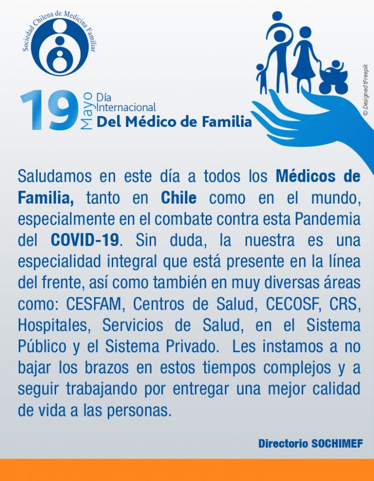 Saludo día Internacional del Médico de Familia – Sociedad Chilena de